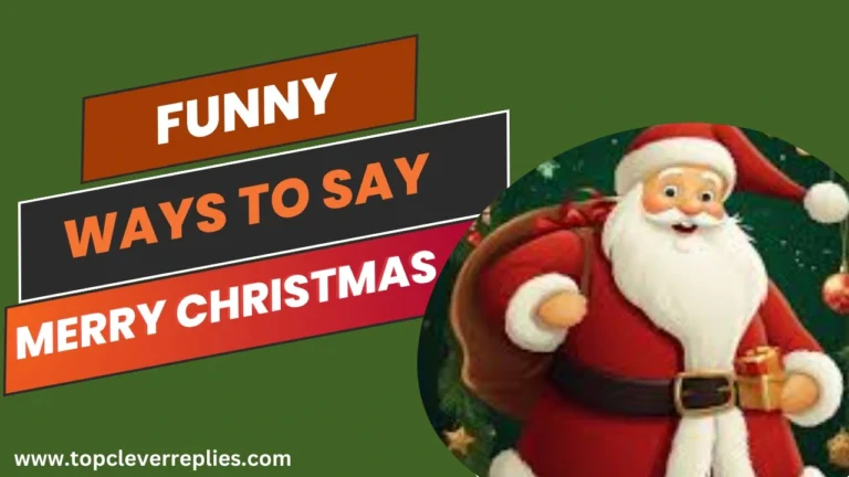 Funny ways to say merry christmas