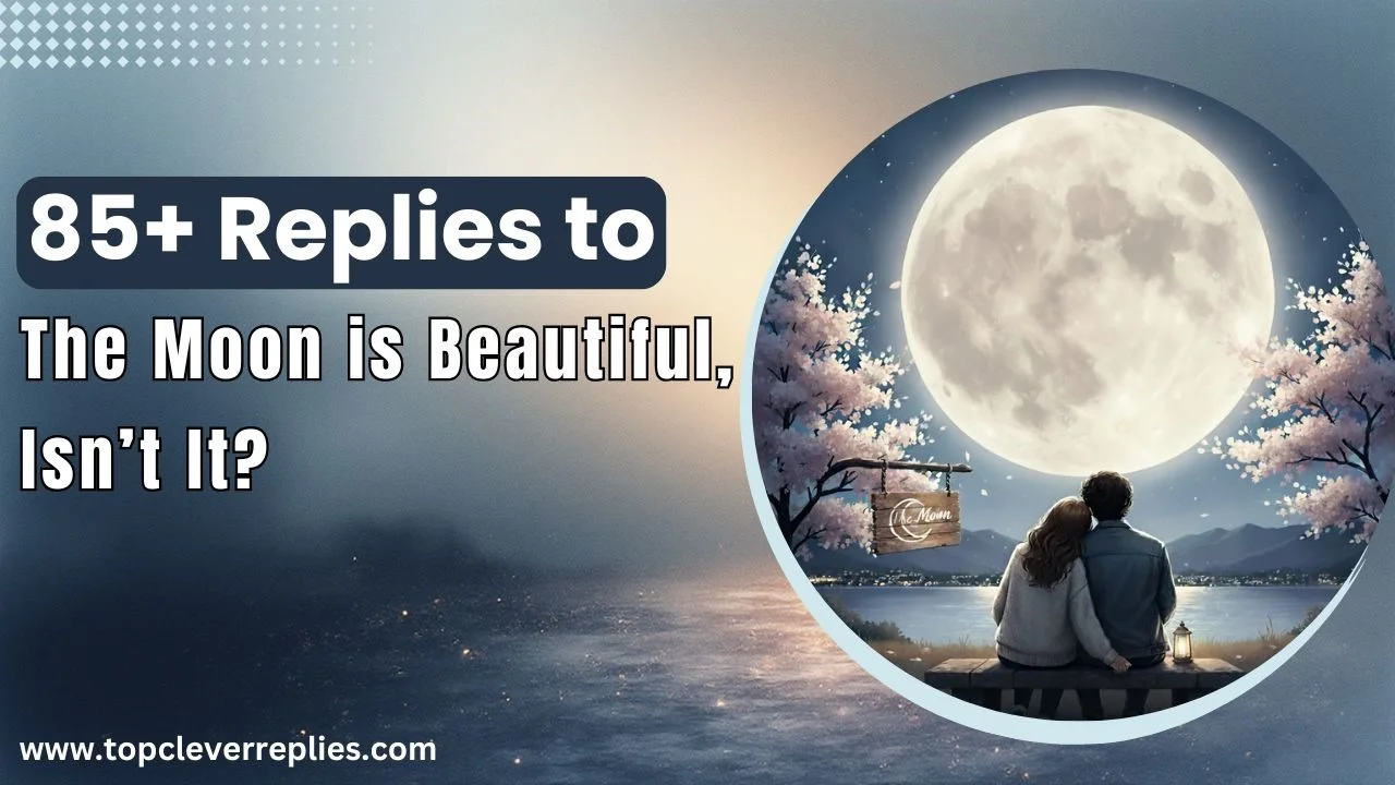 Replies to the Moon is Beautiful, Isn’t It