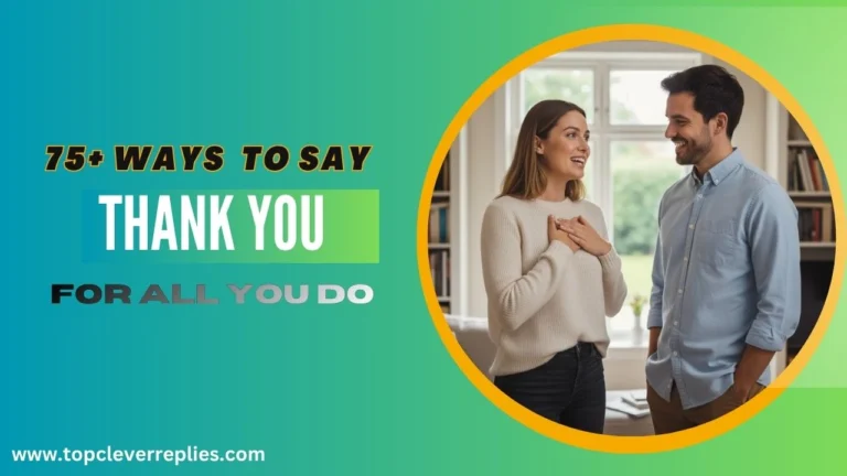 Ways to Say Thank You for All You Do